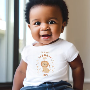 Cute Zodiac Leo Name Baby T-Shirt