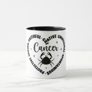 Cute Zodiac Sign Characteristics/Cancer Mug