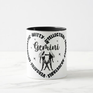 Cute Zodiac Sign Characteristics/Gemini Mug