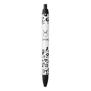 Cute Zodiac Sign/Taurus Black Ink Pen