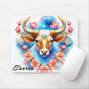 Cute Zodiac Sign/Taurus Mouse Pad