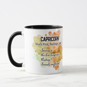 Cute Zodiac Sign Traits/ Capricorn Wrap  Mug