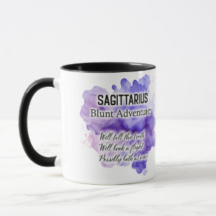 Cute Zodiac Sign Traits/ Sagittarius Wrap  Mug