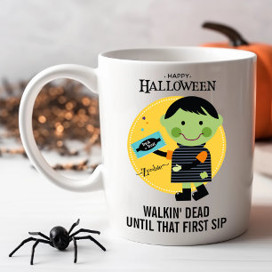 Cute Zombie with Candy Customizable Halloween Coffee Mug