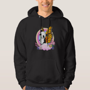 Cute Zoo Animal Fantasy Rainbow Butterfly Panda Hoodie