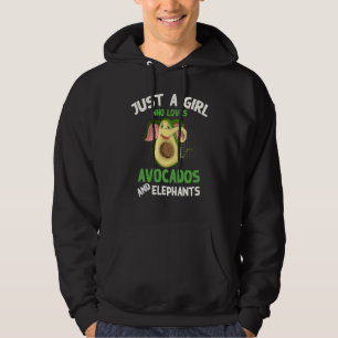 Cute Zoo Animal Just A Girl Who Loves Avocados And Hoodie