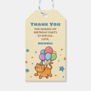 Cute ZOO Animals Kids' Birthday Party Thank You  Gift Tags
