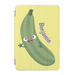 Cute zucchini happy cartoon illustration iPad mini cover