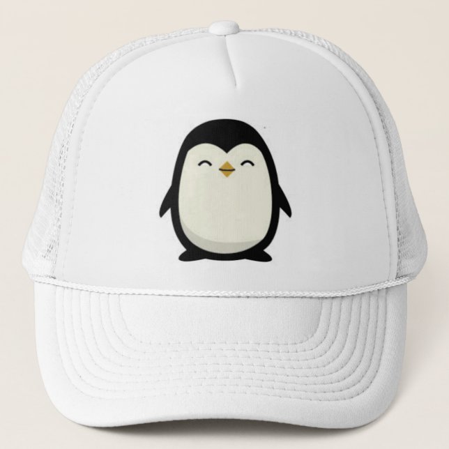 cutebabypenguin trucker hat (Front)