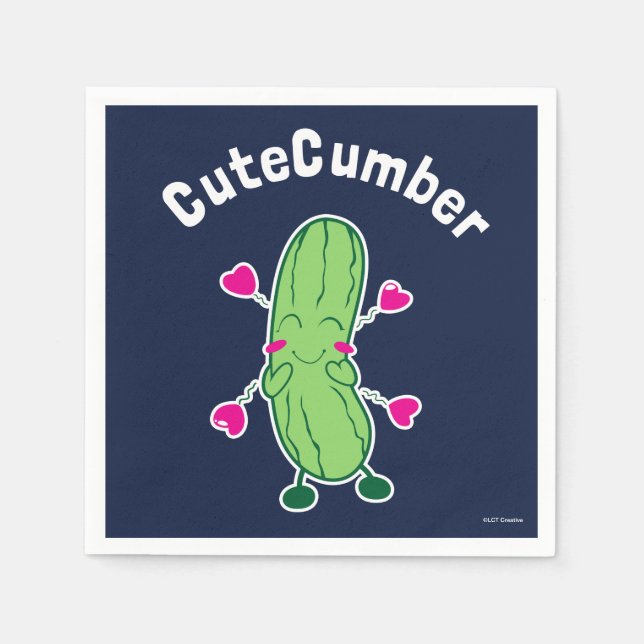 CuteCumber Napkin (Front)