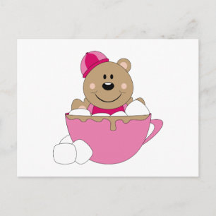 Cutelyn Baby Girl Snow Bear Mug Postcard