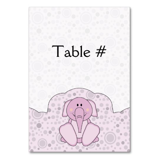 Cutelyn Baby Pink Elephant Card