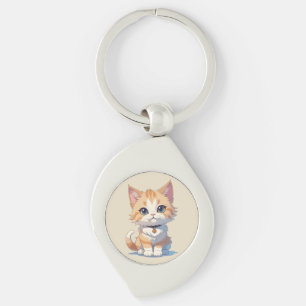 Cuteness Overload Kawaii Kitty Keychain