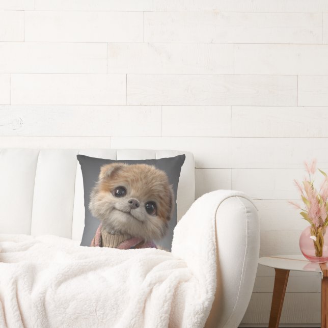 cuteness overload throw pillow (Couch)