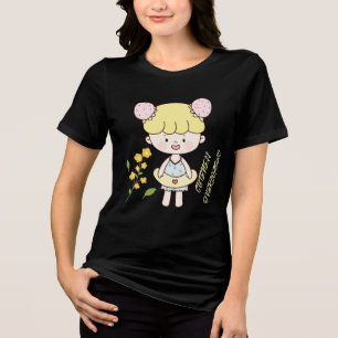 Cuteness Overloaded-Adorable Design for School guy Tri-Blend Shirt