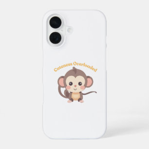 Cuteness Overloaded : Monkey Iphone 16 Case