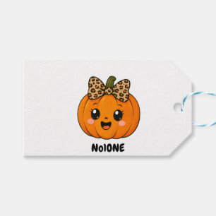 CuteOrange Little Pumpkin Halloween Customize Name Gift Tags