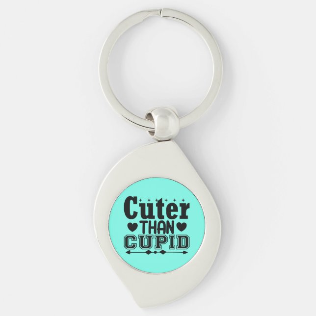 Cuter Than Cupid Keychain (Front)