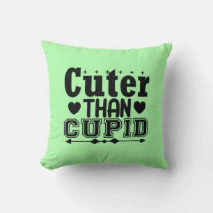 Cuter Than Cupid - Valentines Day Throw Pillow