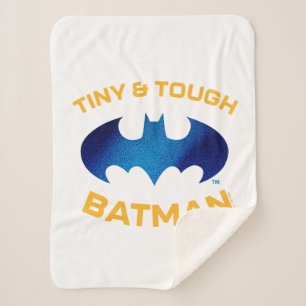 Cuter Than Cute Tiny & Tough Batman Sherpa Blanket