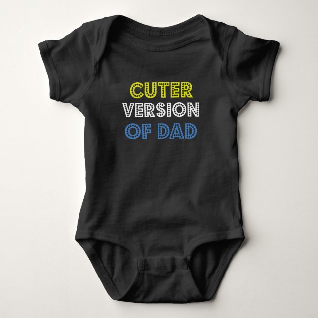 Cuter Version of Dad Baby Jersey Bodysuit (Front)