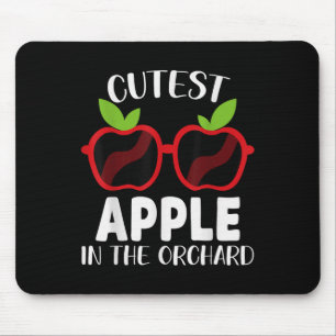 Cutest Apple In The Orchard 2025 Fall Harvest Fun  Mouse Pad