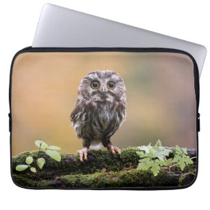 Cutest Baby Animals   A Baby Owl Laptop Sleeve