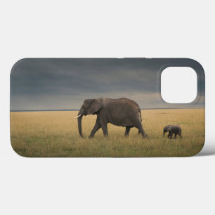 Cutest Baby Animals African Elephant Family iPhone 13 Case
