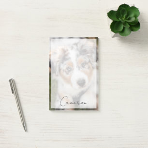 Cutest Baby Animals Australian Shepherd Puppy Post-it Notes