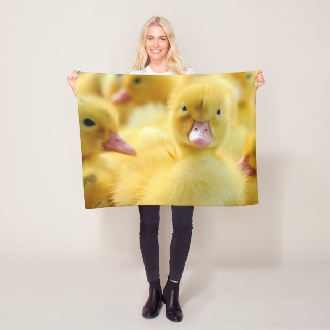 Cutest Baby Animals | Baby Duck Group Fleece Blanket (In Situ)