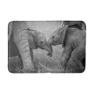 Cutest Baby Animals Baby Elephants Greeting Bath Mat