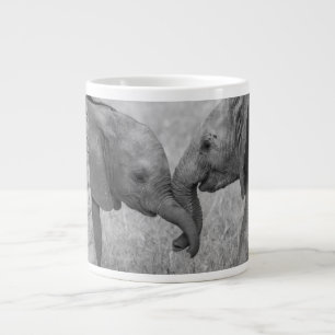 Cutest Baby Animals   Baby Elephants Greeting Large Coffee Mug