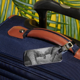 Cutest Baby Animals   Baby Elephants Greeting Luggage Tag