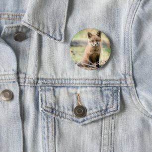 Cutest Baby Animals Baby Fox 2 Inch Round Button