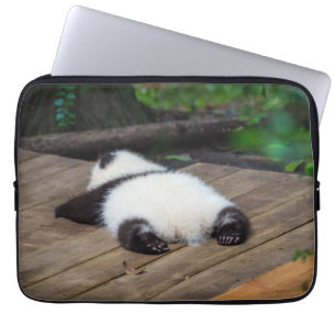 Cutest Baby Animals   Baby Giant Panda Sleeping Laptop Sleeve