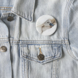 Cutest Baby Animals Baby Mute Swan 2 Inch Round Button