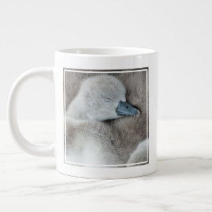 Cutest Baby Animals   Baby Mute Swan Large Coffee Mug