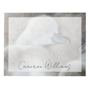 Cutest Baby Animals Baby Mute Swan Notepad
