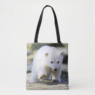 Cutest Baby Animals   Baby Polar Bear Cub Tote Bag