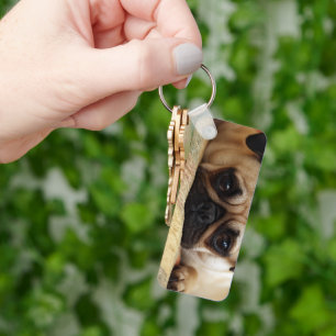 Cutest Baby Animals   Baby Pug Puppy Keychain