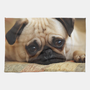Cutest Baby Animals   Baby Pug Puppy Kitchen Towel