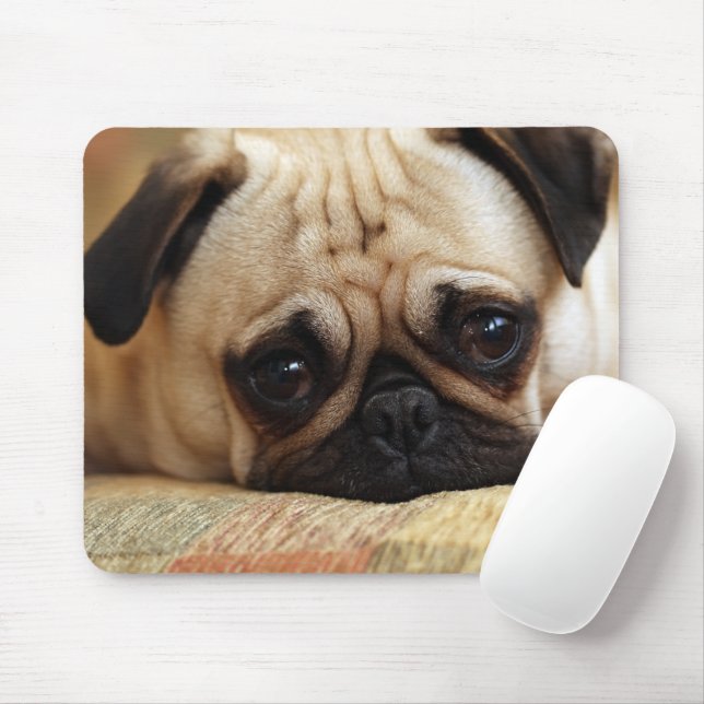 Cutest Baby Animals | Baby Pug Puppy Mouse Pad (With Mouse)
