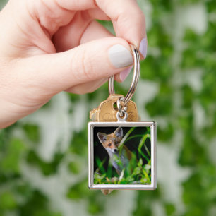 Cutest Baby Animals Baby Red Fox Keychain