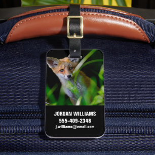 Cutest Baby Animals   Baby Red Fox Luggage Tag