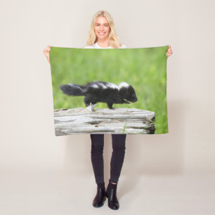 Cutest Baby Animals   Baby Skunk Fleece Blanket