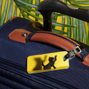 Cutest Baby Animals   Black Cat Playing Luggage Tag