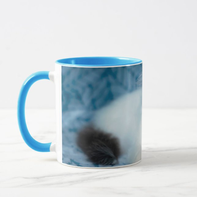 Cutest Baby Animals | Black & White Kitten Mug (Left)