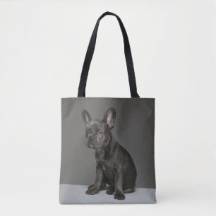 Cutest Baby Animals   Blue French Bulldog Puppy Tote Bag