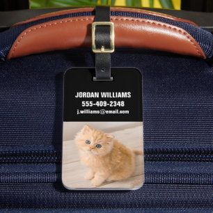Cutest Baby Animals British Longhair Kitten Luggage Tag