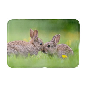 Cutest Baby Animals Bunny Kiss Bath Mat